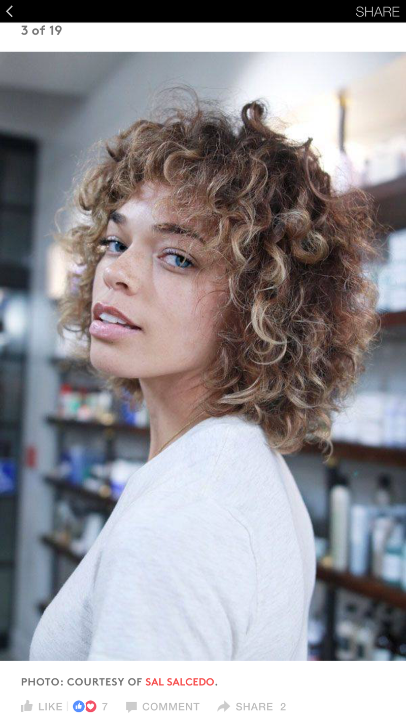 So no bangs though- I don’t have a face for that- and small forehead, but the rest of the cut may work for volume and the way my curls have died.